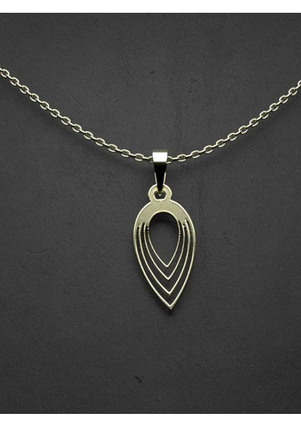 14 Ayar Altın Gözyaşı Damlası Kolye Ucu 0.5 Gr, KC10560 Kodlu