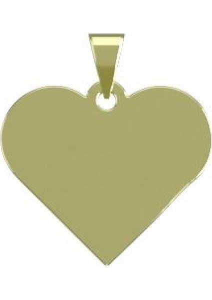 14 Ayar Altın Kalp Kolye Ucu 0.5 Gr, KC17405 Kodlu