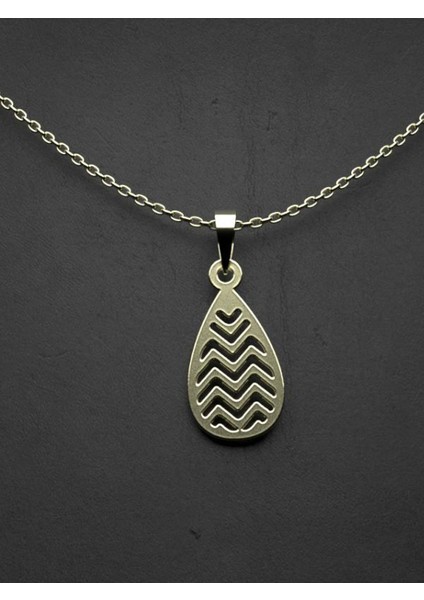 14 Ayar Altın Gözyaşı Damlası Kolye Ucu 0.5 Gr, KC12043 Kodlu