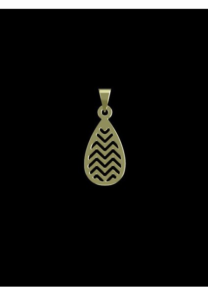 14 Ayar Altın Gözyaşı Damlası Kolye Ucu 0.5 Gr, KC12043 Kodlu