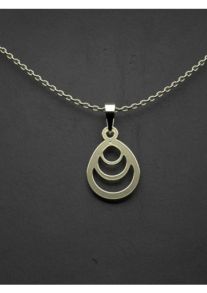 14 Ayar Altın Gözyaşı Damlası Kolye Ucu 0.5 Gr, KC12141 Kodlu