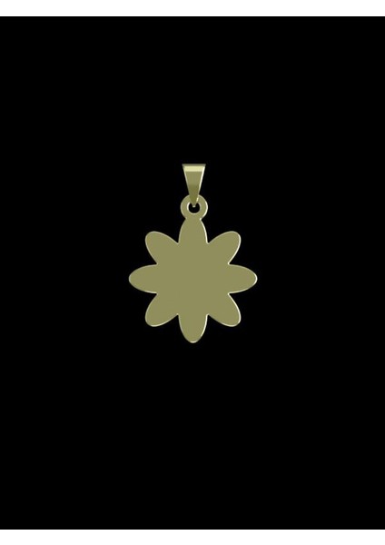 14 Ayar Altın Çiçek Kolye Ucu 0.5 Gr, KC12407 Kodlu