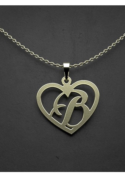 14 Ayar Altın B Harfi Kolye Ucu 0.5 Gr, KC12826 Kodlu