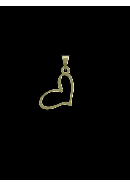 14 Ayar Altın Kalp Kolye Ucu 0.5 Gr, KC17476 Kodlu