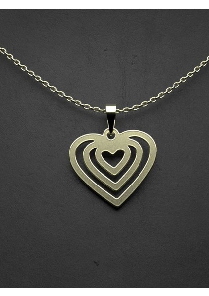 14 Ayar Altın Kalp Kolye Ucu 0.5 Gr, KC11425 Kodlu