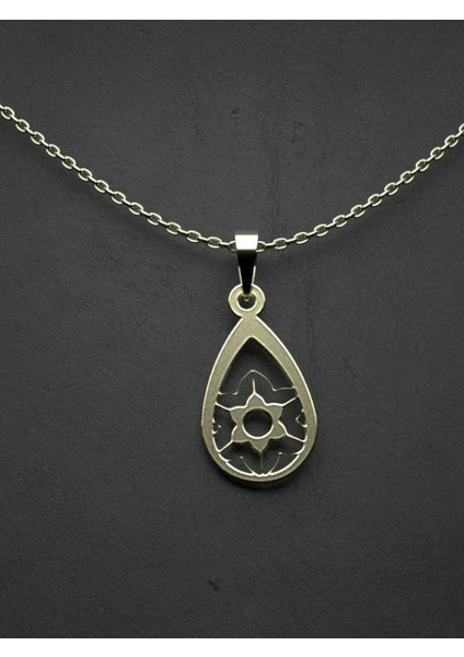 14 Ayar Altın Çiçek Kolye Ucu 0.5 Gr, KC11107 Kodlu