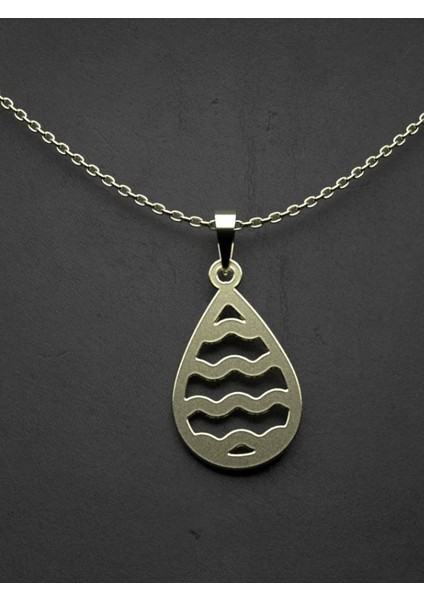 14 Ayar Altın Gözyaşı Damlası Kolye Ucu 0.5 Gr, KC11492 Kodlu