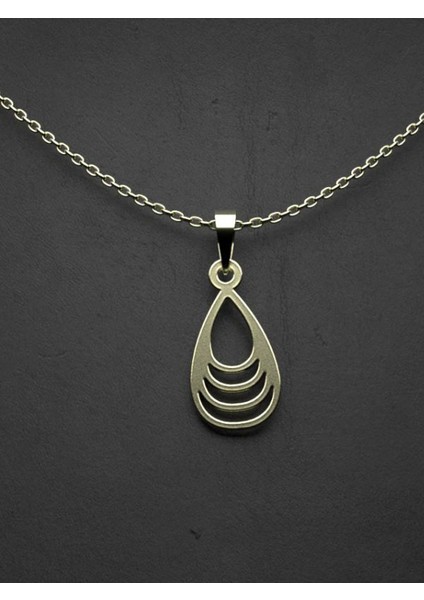 14 Ayar Altın Gözyaşı Damlası Kolye Ucu 0.5 Gr, KC12680 Kodlu