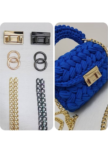 Zincir Set (1 mt Zincir 2 Halka 1 Kilit )