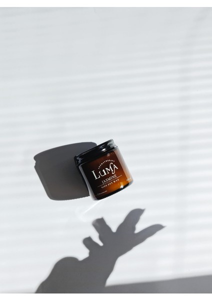 Yasemin Kokulu Mum - %100 Doğal Soya Mumu Amber Kavanoz Aromaterapi Mum - 100 ml
