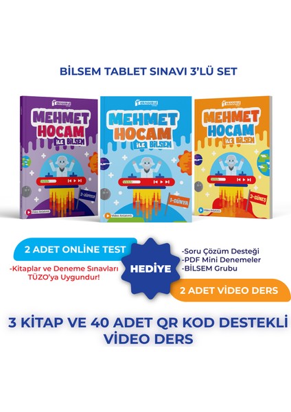 Bilsem Tablet Sınavı Mehmet Hocam 3'lü Set
