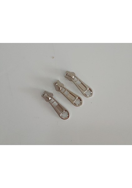 Fermuar Başlığı -Oval Gri (Plastik Diş Fermuarlar Için Alınız)