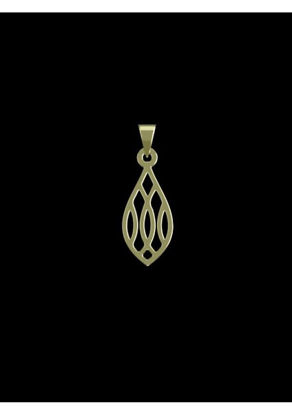 14 Ayar Altın Gözyaşı Damlası Kolye Ucu 0.5 Gr, KC12264 Kodlu