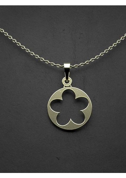 14 Ayar Altın Çiçek Kolye Ucu 0.5 Gr, KC12550 Kodlu