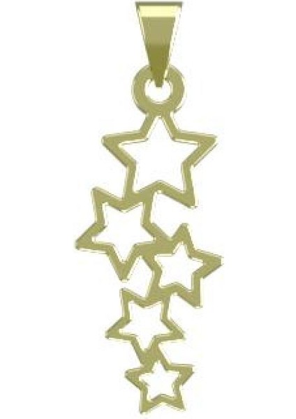 14 Ayar Altın Yıldız Kolye Ucu 0.5 Gr, KC14995 Kodlu