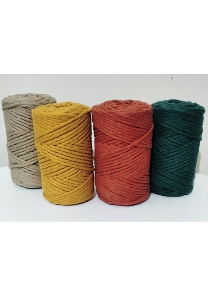 Makrome Ipi Renkli 4X250GR Taranabilir