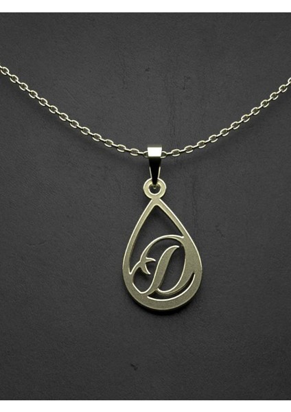 14 Ayar Altın D Harfi Kolye Ucu 0.5 Gr, KC11182 Kodlu