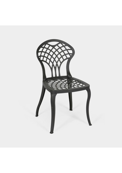 Alüminyum Dış Mekan Sandalye SA141 Ral 9005 Siyah