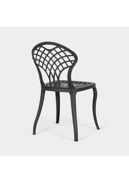 Alüminyum Dış Mekan Sandalye SA141 Ral 9005 Siyah modelleri