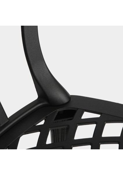 Alüminyum Dış Mekan Sandalye SA141 Ral 9005 Siyah