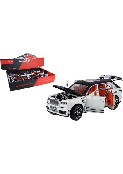 ZHD-B2408 -Vardem Çek Bırak Işıklı ve Sesli Kapıları Açılan Mrs Polis Araba 1:24 modelleri