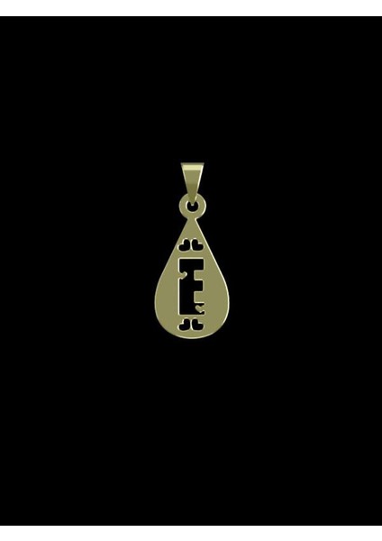 14 Ayar Altın E Harfi Kolye Ucu 0.5 Gr, KC14800 Kodlu
