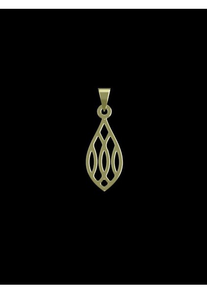 14 Ayar Altın Gözyaşı Damlası Kolye Ucu 0.5 Gr, KC10835 Kodlu