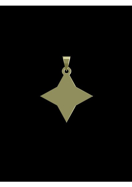 14 Ayar Altın Yıldız Kolye Ucu 0.5 Gr, KC15414 Kodlu