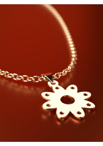 14 Ayar Altın Çiçek Kolye Ucu 0.5 Gr, KC11617 Kodlu fırsatları