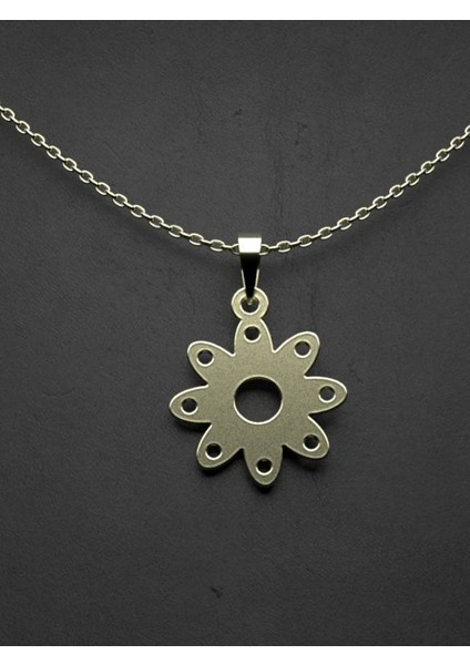 14 Ayar Altın Çiçek Kolye Ucu 0.5 Gr, KC11617 Kodlu