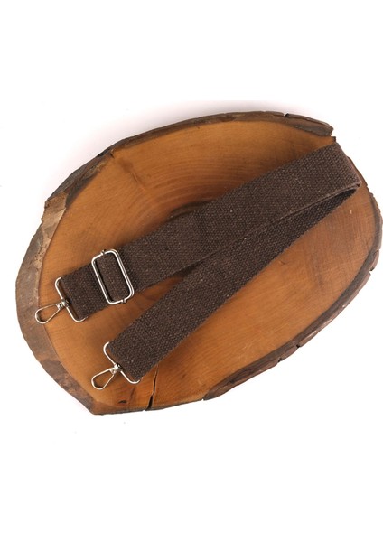 Kumaş Çanta Sapı Ayarlanabilir Çapraz Askı Model - Koyu Kahverengi