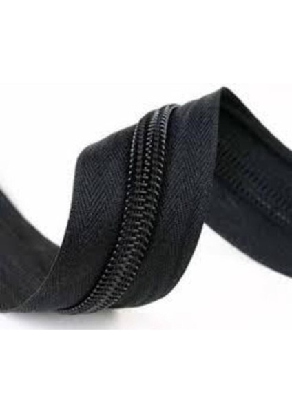 30 Metre Siyah Fermuar 60 Başlık