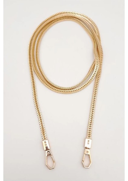 125 cm Light Gold Renk Kancalı Çanta Zinciri
