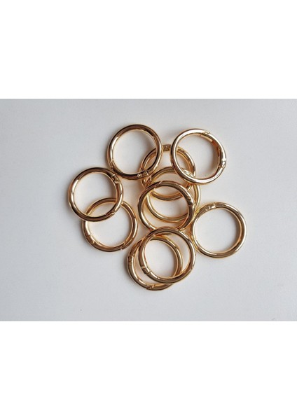 Yaylı Halka 2.5 cm Altın Rengi 10 Lu Paket