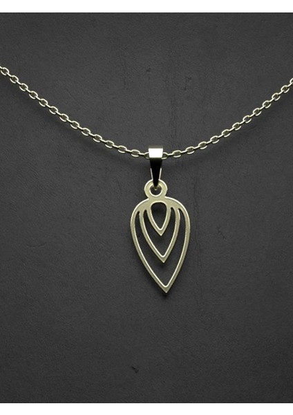 14 Ayar Altın Gözyaşı Damlası Kolye Ucu 0.5 Gr, KC10844 Kodlu