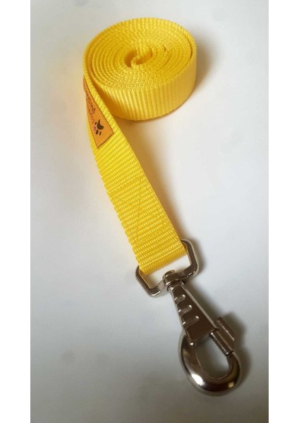 Köpek Gezdirme Kayışı Uzunluk 1.50 cm Genişlik 2.5 cm Renk Sarı