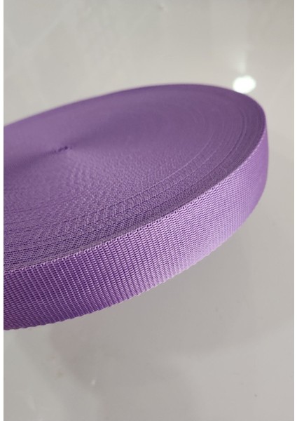 Şerit Kolon Polyester Çanta Askısı 4 cm -Lila 2 Metre