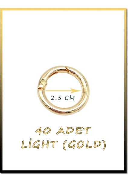 Light Açılır Yaylı Halka 40'lı Set