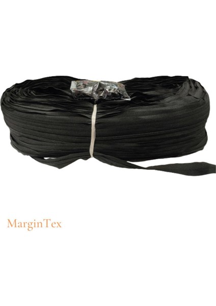 Metrelik Fermuar Siyah 200 Metre + 200 Başlık (Yüksek Kalite 1. Sınıf Ürün)