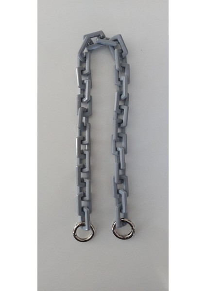 Gri Renkli Zincir Halka Çanta Askısı
