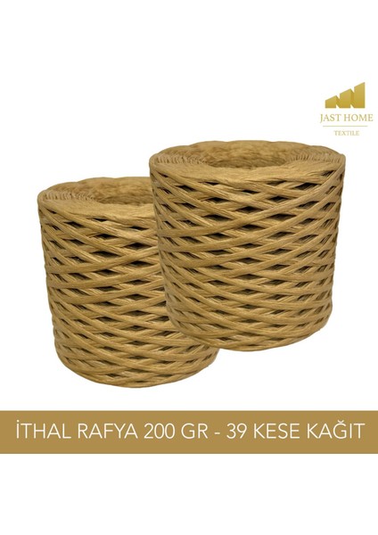 Ithal Rafya Kağıt Ip , 2'er Adet , 39 Kese Kağıt Renk 200'ER Gram