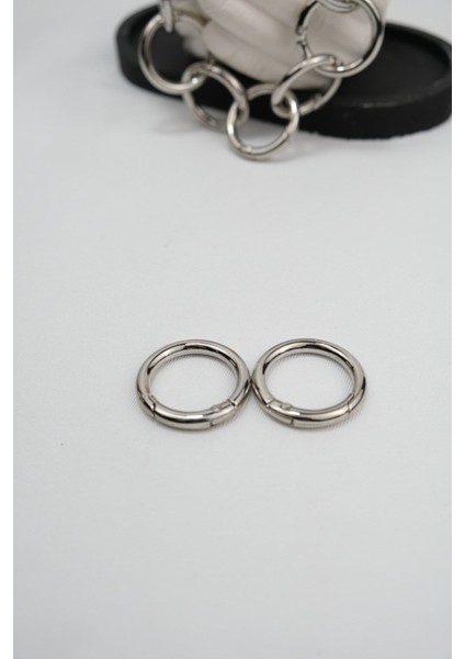 2 Adet Yaylı Çanta Askısı Halkası 2.5 cm 1 Çift