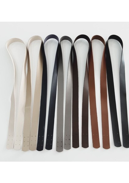 Suni Deri Dikmeli Çanta Askısı-Taba 98 cm