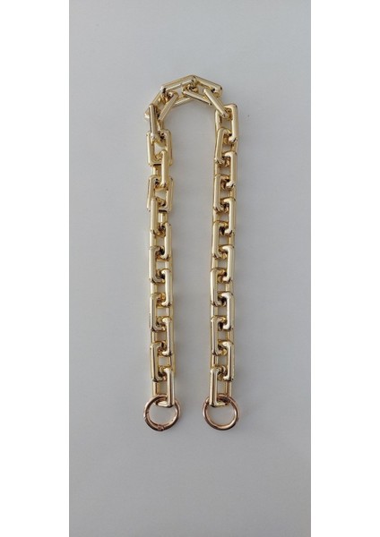 Gold Renk Metal Görünümlü Zincir Halka Çanta Askısı