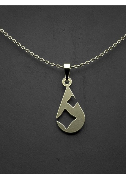 14 Ayar Altın Gözyaşı Damlası Kolye Ucu 0.5 Gr, KC11284 Kodlu