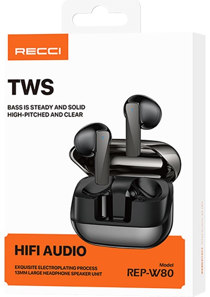 Hi- Fi Ses Tws Kulak Içi Bluetooth Kulaklık V5. 3 Siyah fırsatları