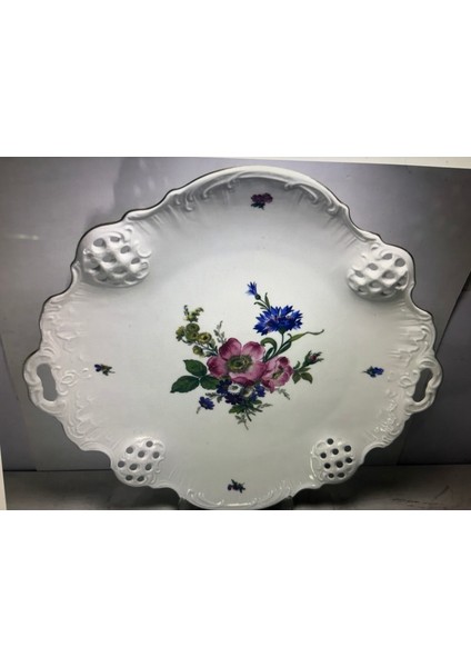 Rosenthal Classic Rose Ajurlu ve Gofreli Büyük Boy Tabak 30 cm 28 cm 4,5 cm Ölçülerinde indirimleri