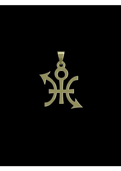 14 Ayar Altın Geometrik Kolye Ucu 0.5 Gr, KC16249 Kodlu