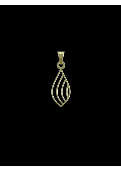 14 Ayar Altın Gözyaşı Damlası Kolye Ucu 0.5 Gr, KC11520 Kodlu