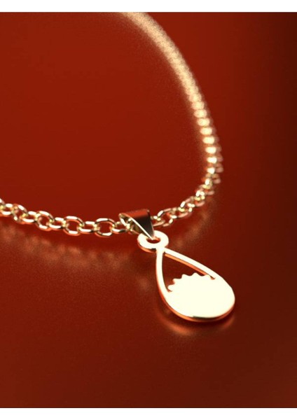 14 Ayar Altın Gözyaşı Damlası Kolye Ucu 0.5 Gr, KC12148 Kodlu fırsatları